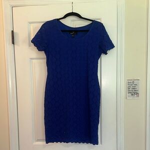 Ronni Nicole Blue Lace Dress